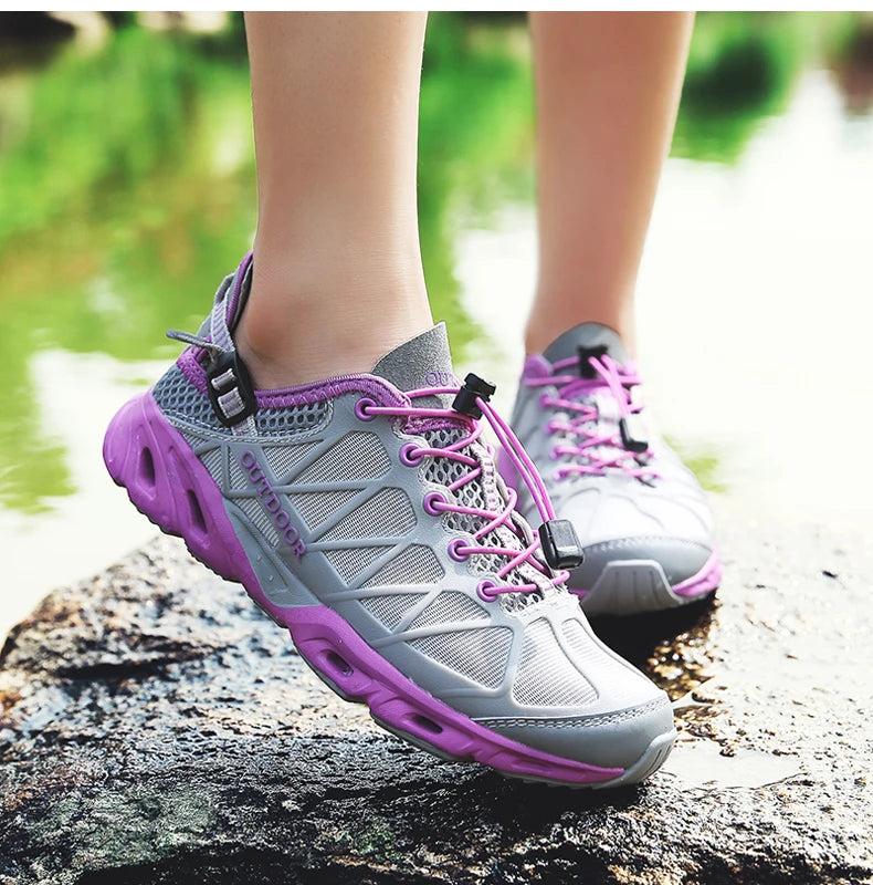Summer Outdoor Trekking Shoes Women Men Hiking Aqua Shoes Finishing Camping Tourism Treking Sneakers Mountain Tracking Wading