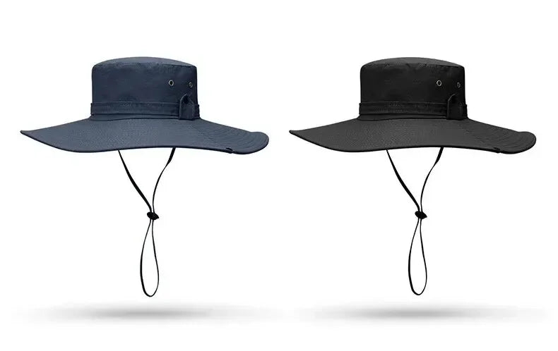 New Sun Protection Fishing Hat Summer Breathable Mesh Camping Hiking Caps Anti-UV Sun Hat Mountaineering Caps Men's Panama Hat