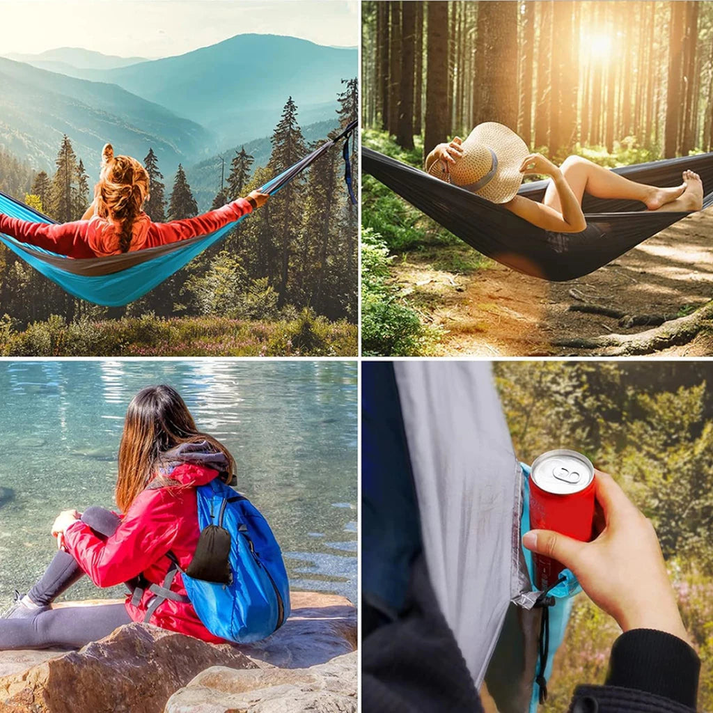 Camping Hammock Lightweight Hammock Portable Hammocks for Indoor Outdoor Hiking Camping Backpacking Travel Backyard Beach