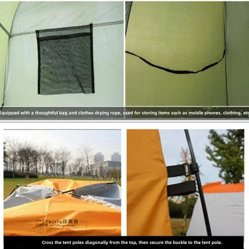 Portable Privacy Shower Tent Outdoor Waterproof Changing Room Shelter for Outdoor Camping Hiking Beach Toilet Shower Bathroom