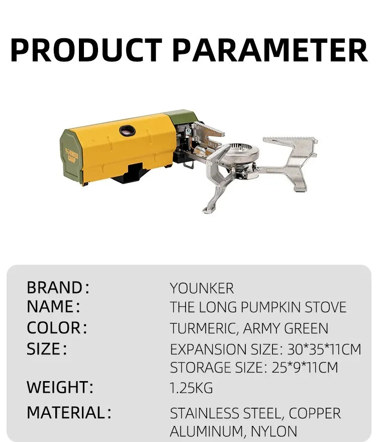 Outdoor Stove Camping Simple Design Compact Lightweight Easy To Carry High-strength Corrosion-resistant Diverse Safety Functions