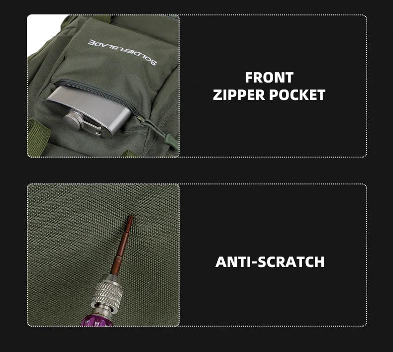 50L Camping Backpack Large Hiking Travel Bags Outdoor Sports Equipment Waterproof Oxford Shoulder Mountain Climbing Rucksack