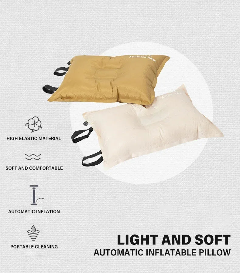 Camping Air Pillow High Rebound Compressible Travel Pillow 3D Ultralight Self Inflating Pillow Home Outdoor Camping Pillow