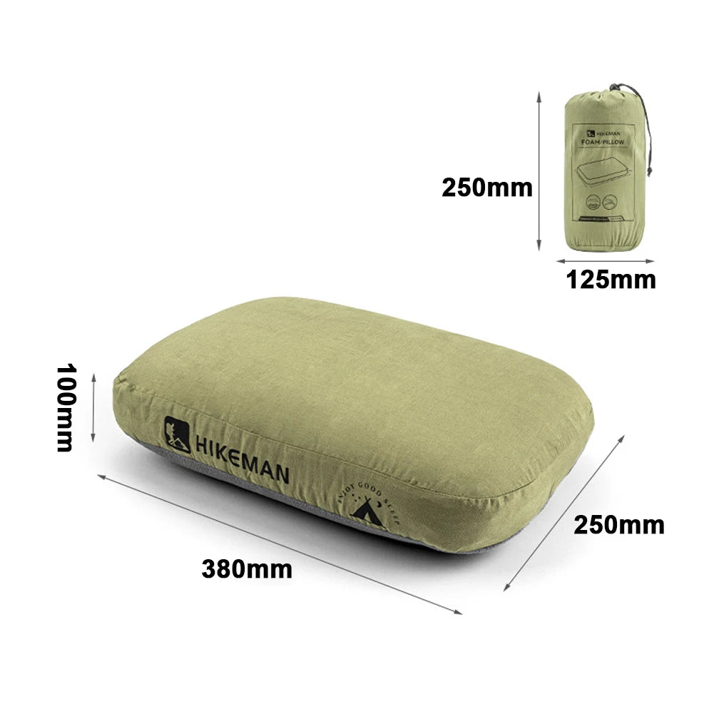 Portable Outdoor Camping Travel Pillow Memory Foam Comfort Pillow NoonBreak Pillow Neck Support Pillow Easy Storage Nap Pillow