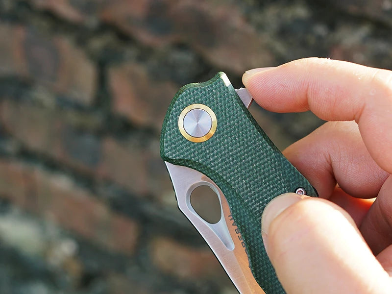 Practical Pocket knife made with14C28N Steel,Reversible Deep-carry Pocket Clip,Flipper. For Outdoor Camping and Gift, EDC Knife