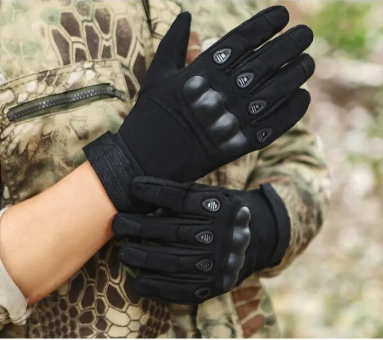 Tactical Military Gloves, Color Bullet Air Gun Shooting, Soldier Combat Anti Slip Bicycle All Finger Gloves, MEN'S Clothing GLOV
