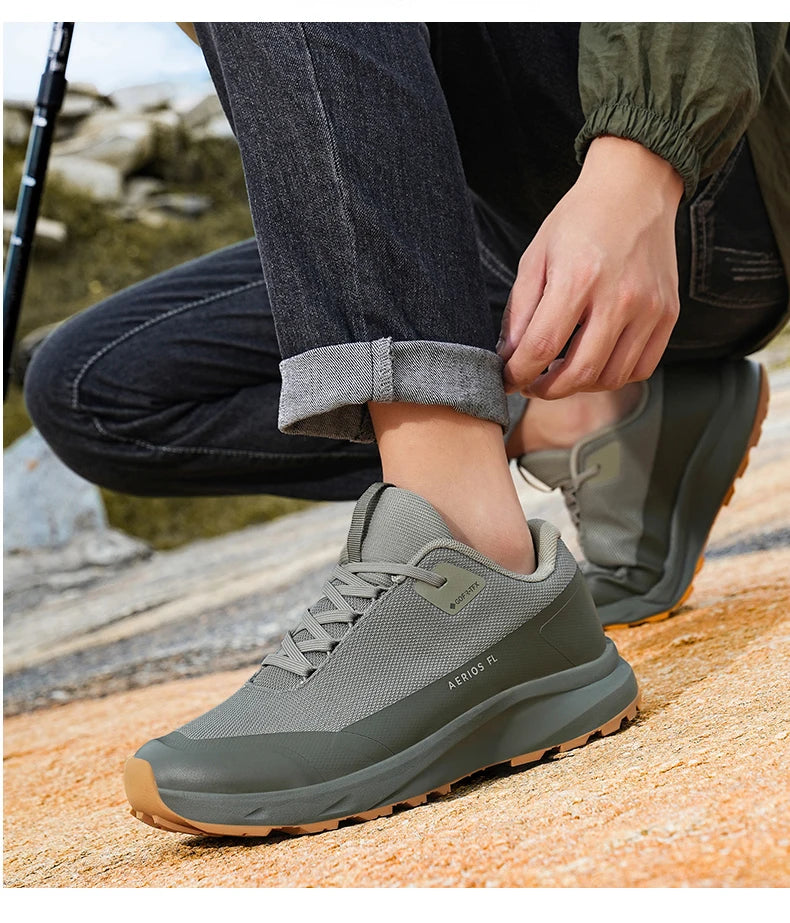 Hiking Shoes Outdoor Walking Mountain Non-Slip Casual Waterproof Sneakers Rubber Wear-Resistant Camping Breathable Hiking Boots