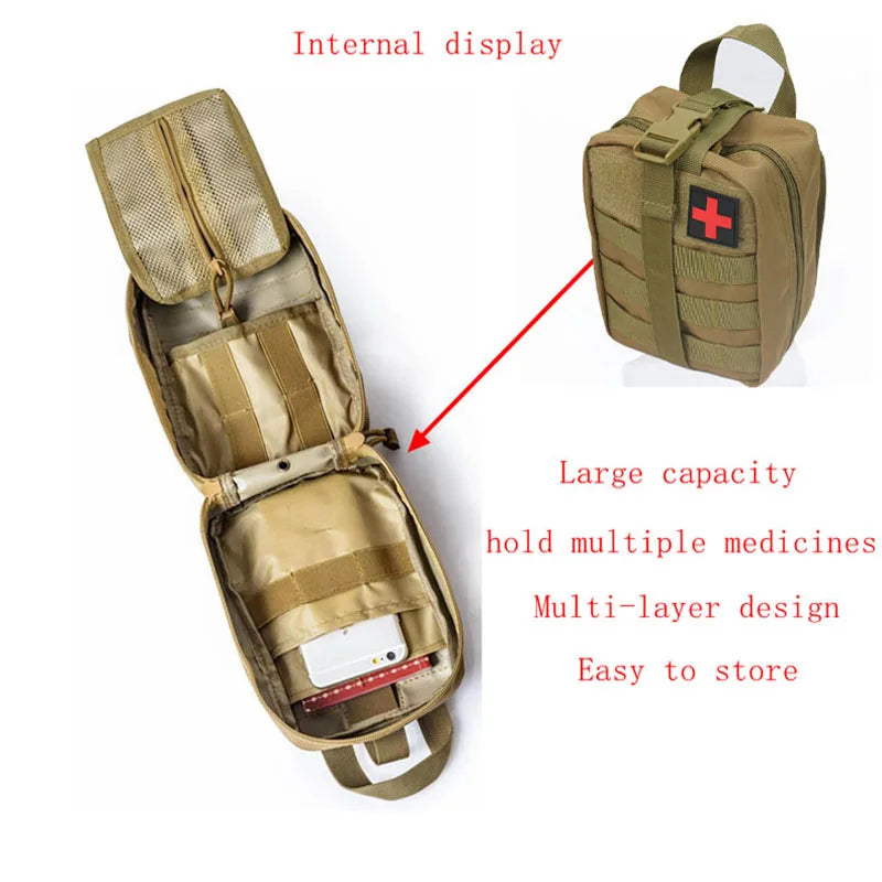 Tactical First Aid Kit Medical Kit Emergency Outdoor Military Hunting Vehicle Camping Survival Tool Military Edc Bag