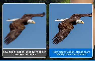 High-definition high-magnification 735 binoculars are portable and compact for bird watching, sightseeing and travel