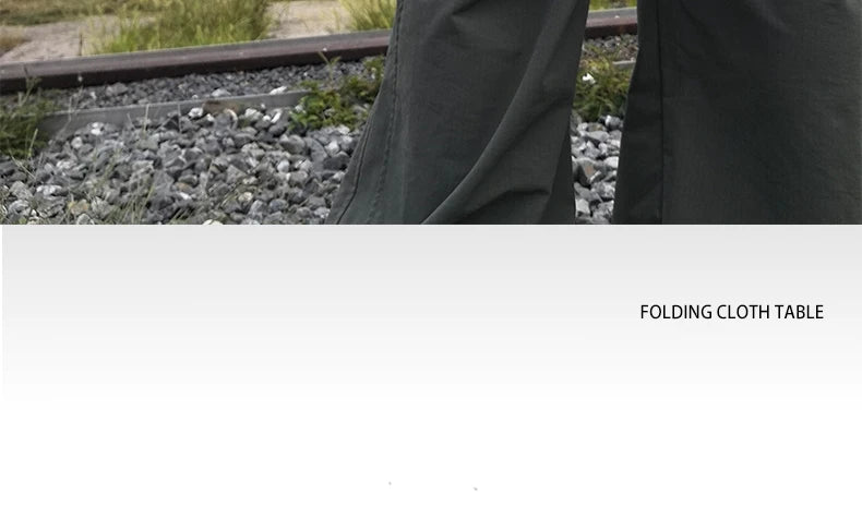 TARKA Camping Oxford Fabric Table Folding Desk Lightweight Foldable Cloth Tables Outdoor Fishing Picnic Desk Camping Equipment