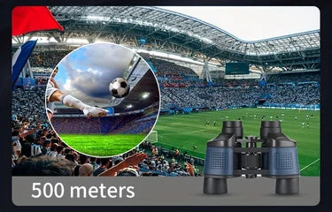 High-definition high-magnification 735 binoculars are portable and compact for bird watching, sightseeing and travel