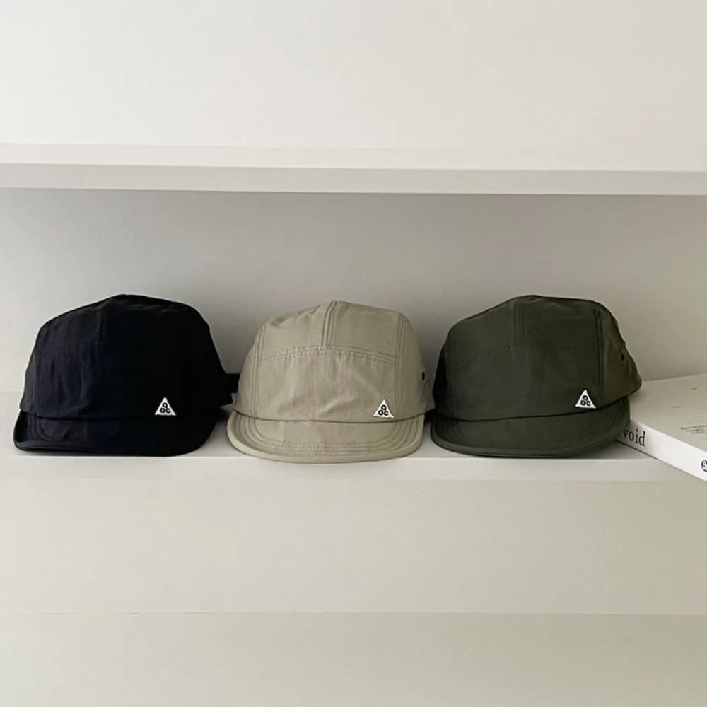 Casual Short Brim Camping Hat Quick-Dry Soft Sun Hats Adjustable Baseball Cap Men and Women