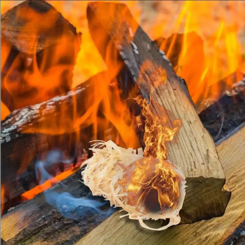 10 pcs natural fire starter, wax wood stick, suitable for fireplace, barbecue stove, chimney oven, charcoal ignition