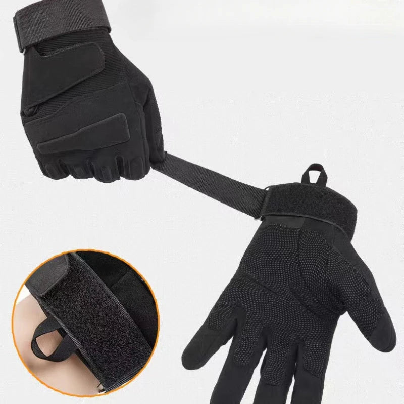 Tactical Gloves Men's And Women's Outdoor Protective Sports Cycling Climbing Mountaineering Anti-Slip Wrist Full Finger