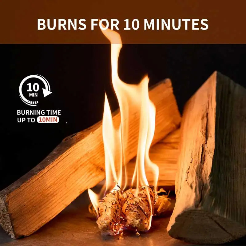 30/60pcs Fire Starters for Campfires,Grill,BBQ,Fireplace,Woodstove-Charcoal Starter - Waterproof,Natural Wood Fireplace Starters