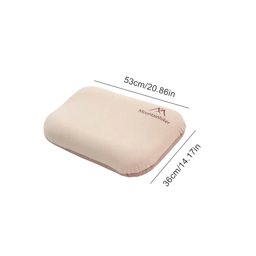 Camping Air Pillow Neck Protect Outdoor Sleeping Pillow Ergonomic Portable Self Inflating Pillow for Car Airplane Train Office