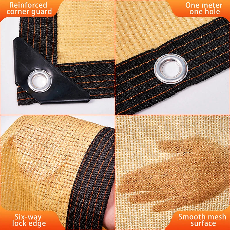 Sunshade Net for Garden Waterproof  Square Sun Shelter UV Protection Outdoor Canopy Patio Pool Sail Awning Camping Accessories