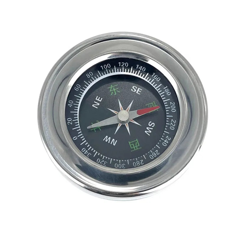 Compass outdoor high-precision portable with stainless steel pressure resistance impact resistance flexible rotation car mounted