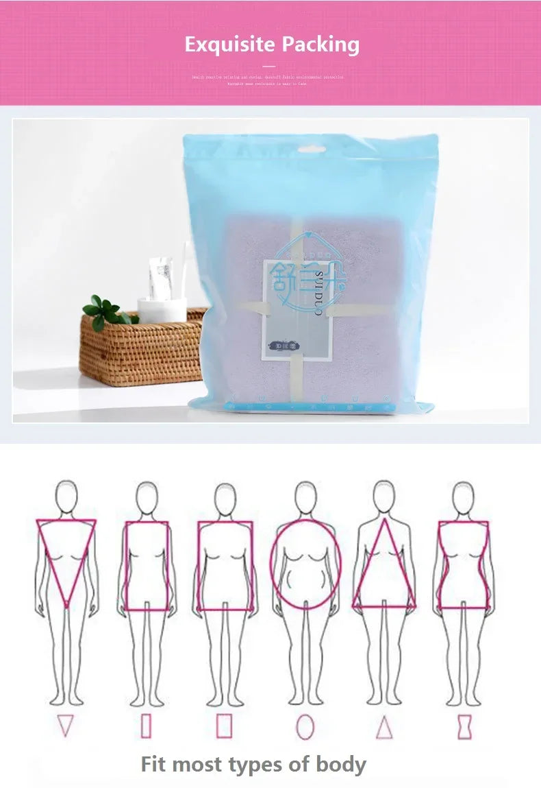 Quick Dry Sling  Wearable Bath Towel Bathrobe Dress for Shower Pool Spa Bathroom White Towel Wrap for Women