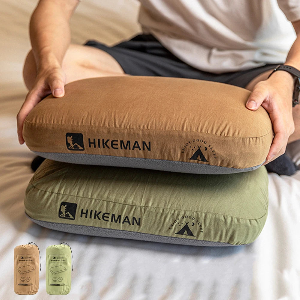Portable Outdoor Camping Travel Pillow Memory Foam Comfort Pillow NoonBreak Pillow Neck Support Pillow Easy Storage Nap Pillow