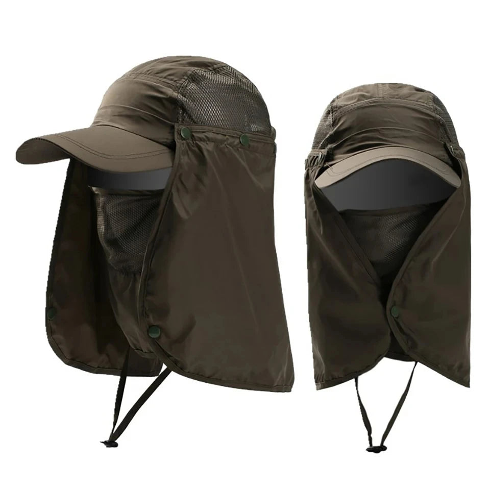 Hunting Camping Hiking Fishing Hats Outdoor UV protection Sun Protection Breathable Caps Full Head Quick-dry Headwear Men Women