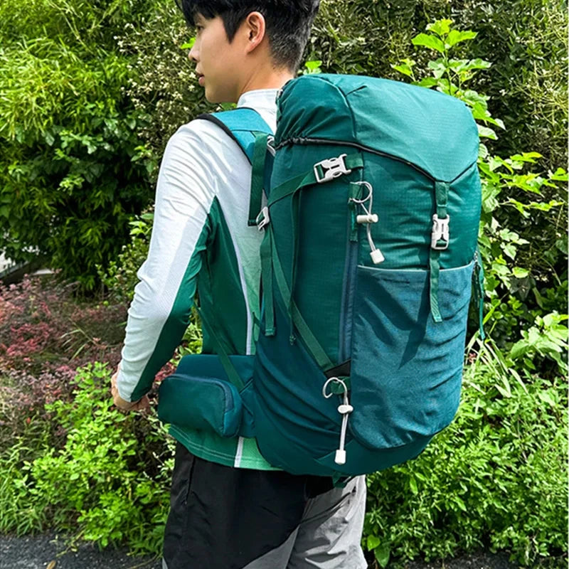 Camping Backpack Large Capacity Climbing Rucksack Trekking Hiking Bag Waterproof Mountaineering Knapsack Outdoor Travel Bag 40L
