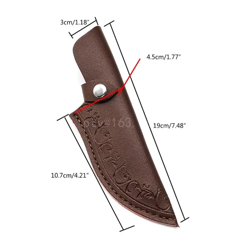 Pocket Knife Sheath Handmade Pouches Leathers Knife Holsters Straight Knife Holder Outdoor Carry Sheath Tool Easy to Use