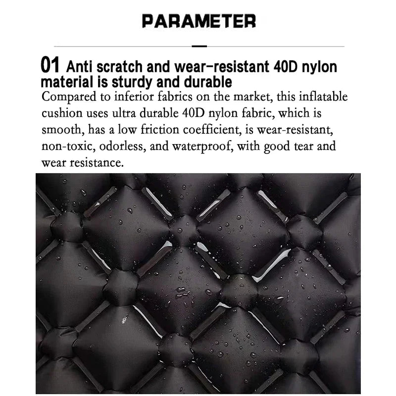 Inflatable Sleeping Pad  - Portable & Compact  Mat for Sleeping - Ultralight & Waterproof Sleeping Mat for Hiking