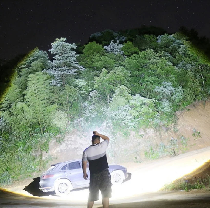 9000000LM 600W Ultra Powerful Headlamp Head Lantern Front Light 8000LM L2 Rechargeable Type C LED Head Flashlight For Fishing