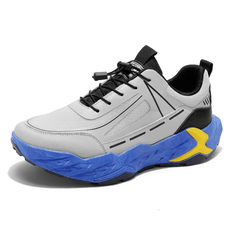 2025 New Men Hiking Shoes Outdoor Camping Resistant Non Slip Sneakers Male Casual Lightweight Lace-Up Walking Shoes