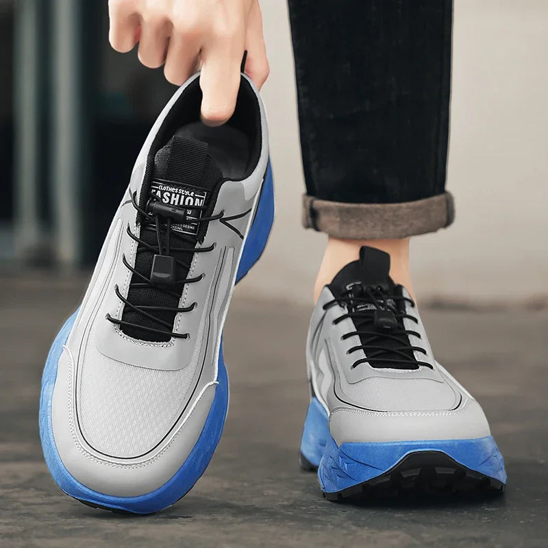 2025 New Men Hiking Shoes Outdoor Camping Resistant Non Slip Sneakers Male Casual Lightweight Lace-Up Walking Shoes