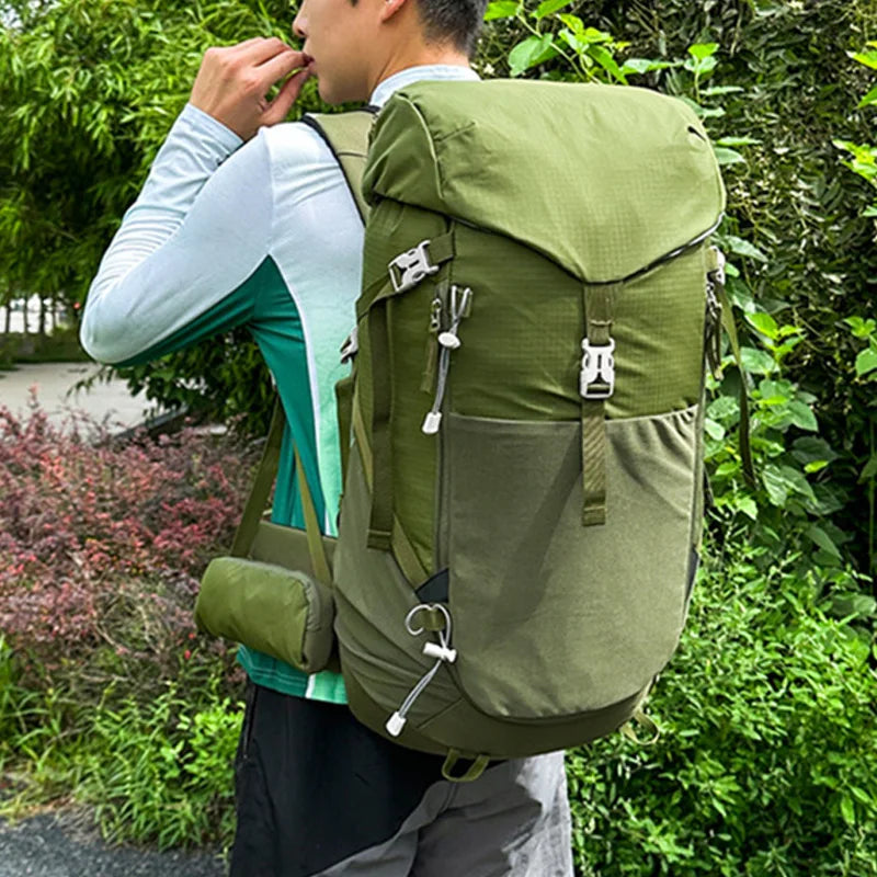 Camping Backpack Large Capacity Climbing Rucksack Trekking Hiking Bag Waterproof Mountaineering Knapsack Outdoor Travel Bag 40L