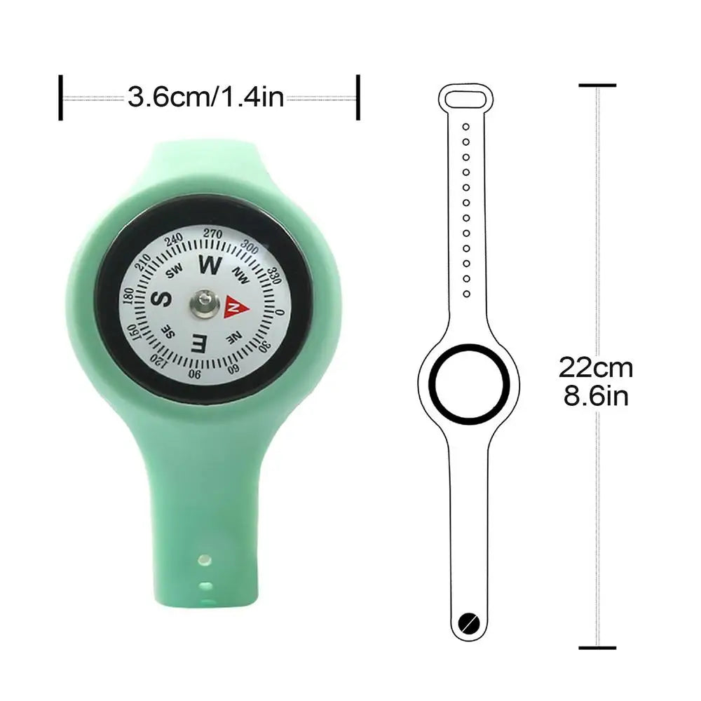 Compass Watch Adjustable durable High Precision Wearable Wrist Compass Suitable For Student Adult Outdoor Camping Hiking