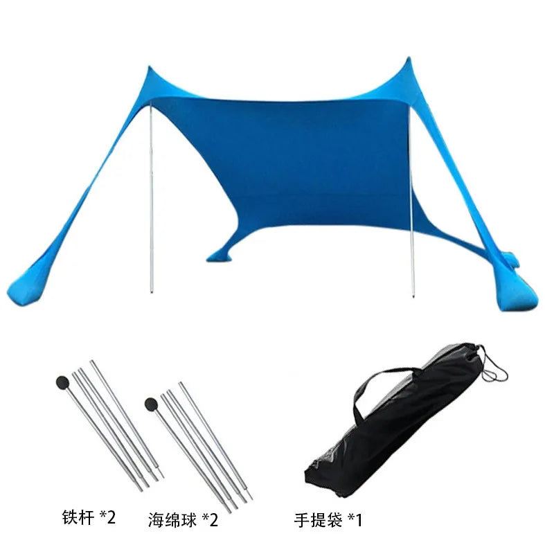 Portable Beach Sun Shade People UV Resistant Camp Bed Tent Sun Shelter Canopy Garden House with Storage Bag for Equipment
