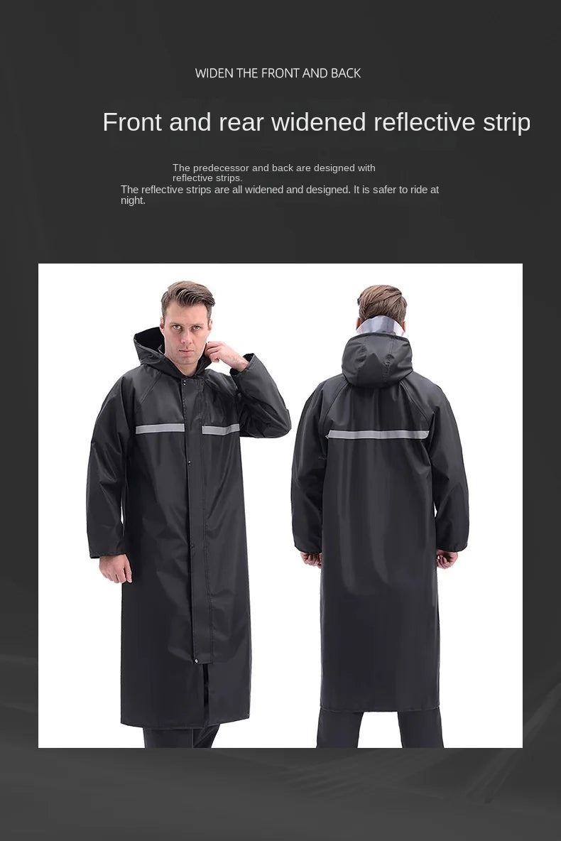 Rain Coat Motorcycle Raincoat Man Waterproof Suit Raincoats Overcoat Rainrainwater Outerwear Long Jacket Poncho Men Motorcyclist