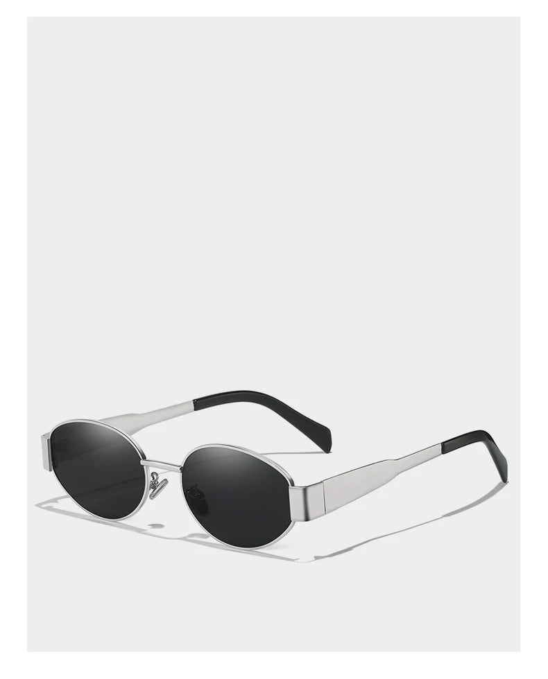 New Sunglasses For Women And Men UV400 Sun Glasses Alloy Oval Eyewear