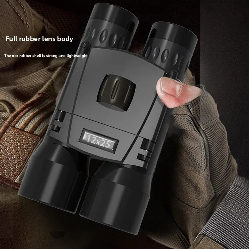 12X25 Binoculars - High - Definition, High - Magnification, Miniature for Outdoor Use and Concerts, Compatible with Mobile Phone