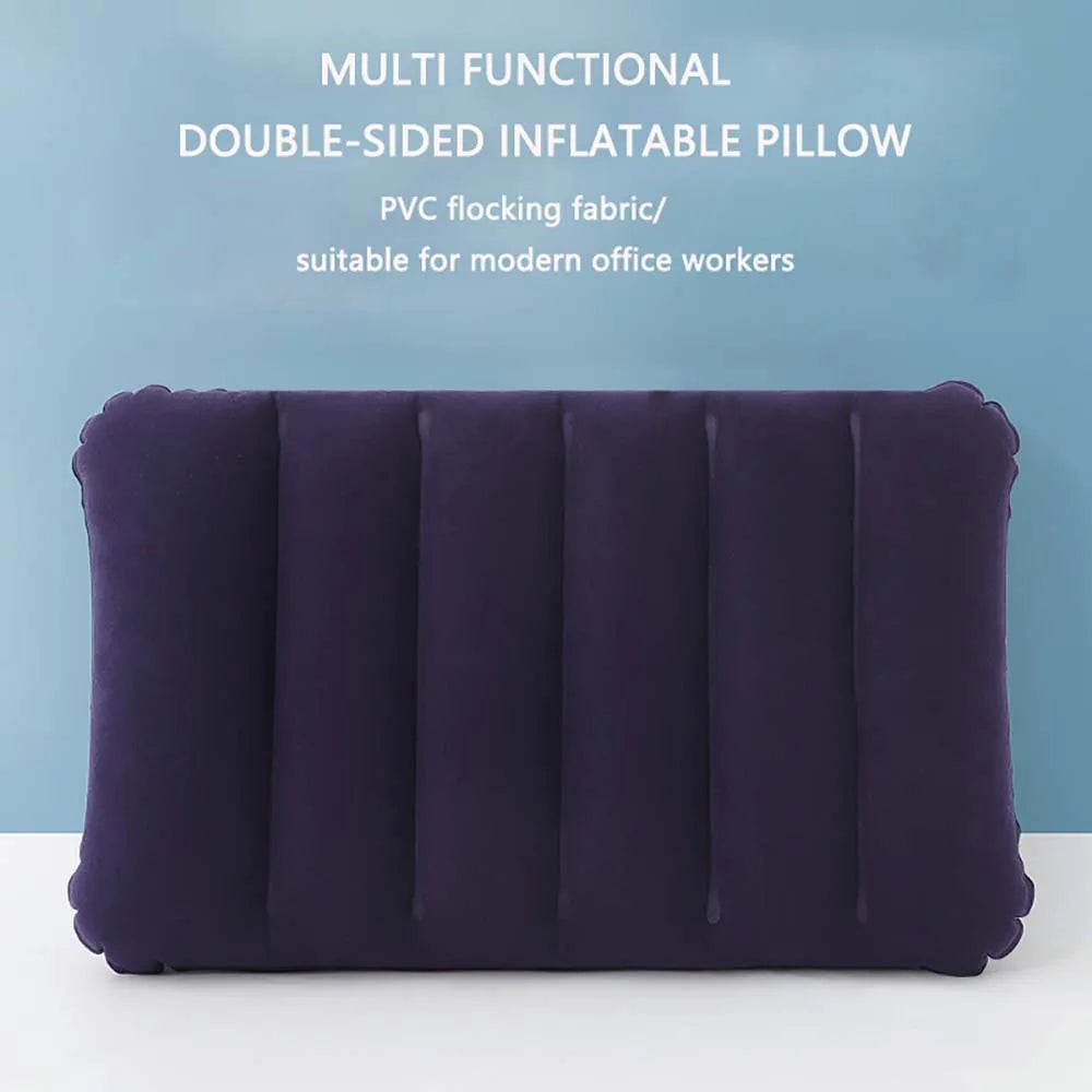 Camping Pillow Travel Inflatable Pillow Air Cushion Pillows Outdoor Climbing Hiking Sleep Cushion Square Lnflatable Pillows