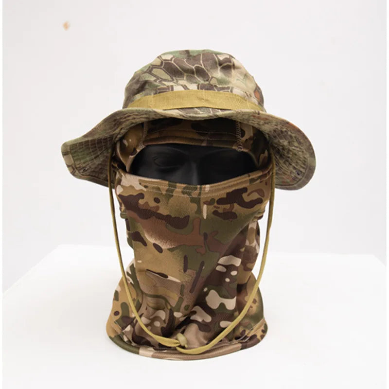 Fishing Hat with Camouflage Design - Suitable for Outdoor Activities Like Hiking, Camping and Fishing