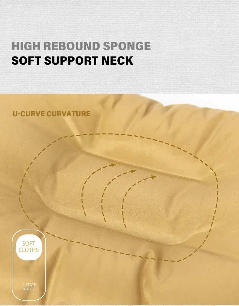 Camping Air Pillow High Rebound Compressible Travel Pillow 3D Ultralight Self Inflating Pillow Home Outdoor Camping Pillow