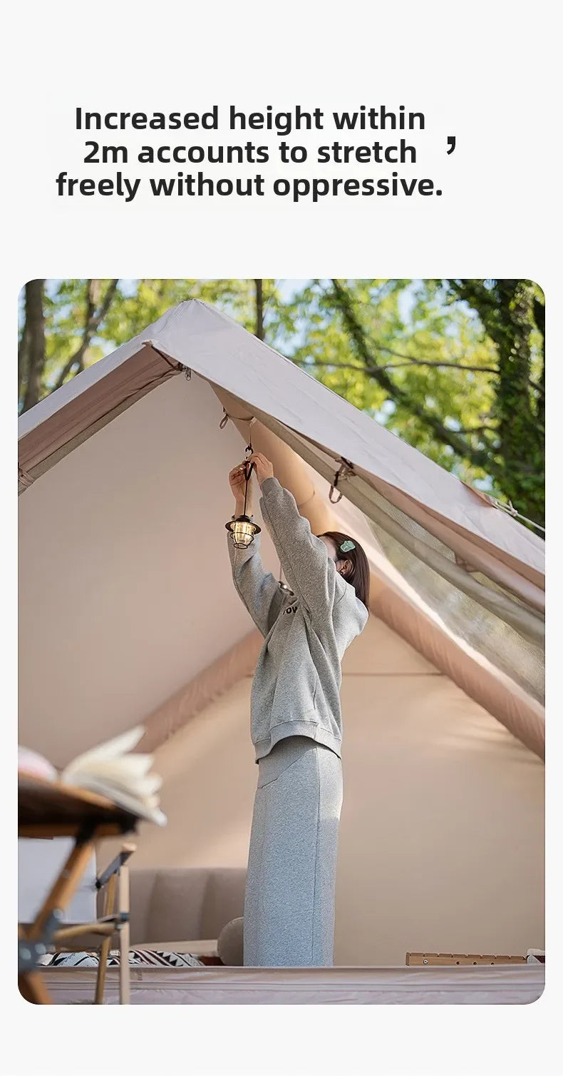 Outdoor Camping Automatic Inflatable Tent Outdoor Cabin Thickened Camping Rainproof Exquisite Camping 3-4 People Park Picnic