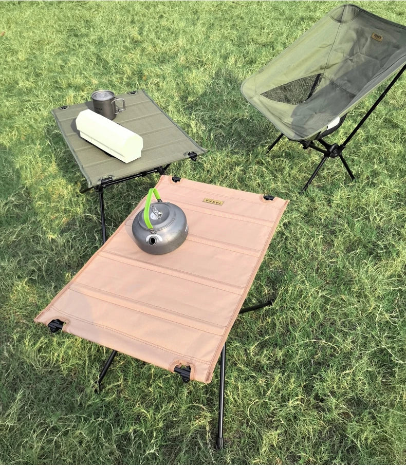 TARKA Camping Oxford Fabric Table Folding Desk Lightweight Foldable Cloth Tables Outdoor Fishing Picnic Desk Camping Equipment