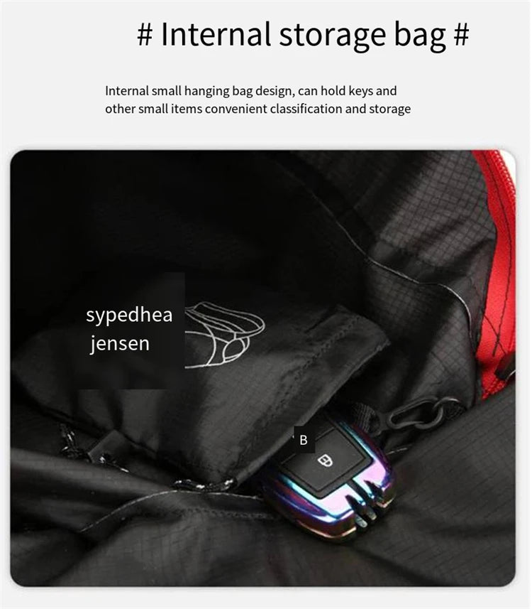 Camping Hiking Multifunctional Outdoor Folding Sports Backpack Ultra Lightweight Carrying Waterproof Nylon Fabric Fitness Bag