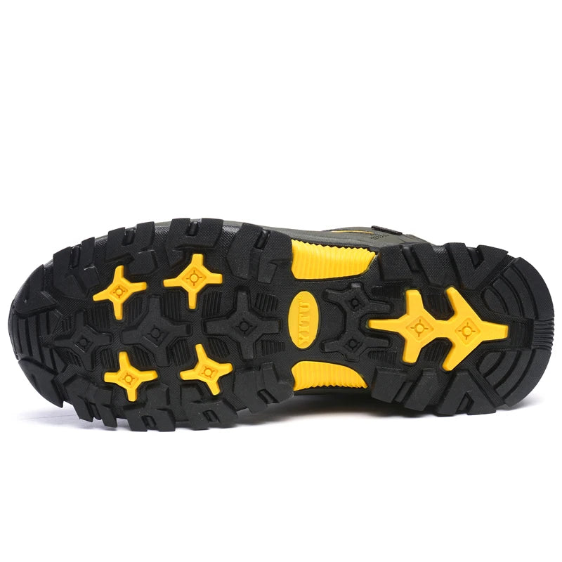 Hiking Shoes Men Ankle Boots Outdoor Camping Anti-collision Climbing Shoe Lace Up Climbing Trekking Sneakers