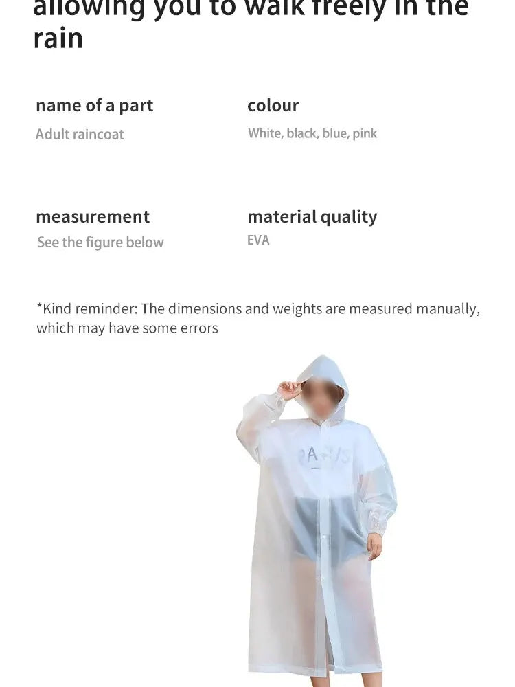Raincoat Non-disposable Unisex Thickened Waterproof Outdoor Clothing Long Section of Anti-storm Rain Rainwear