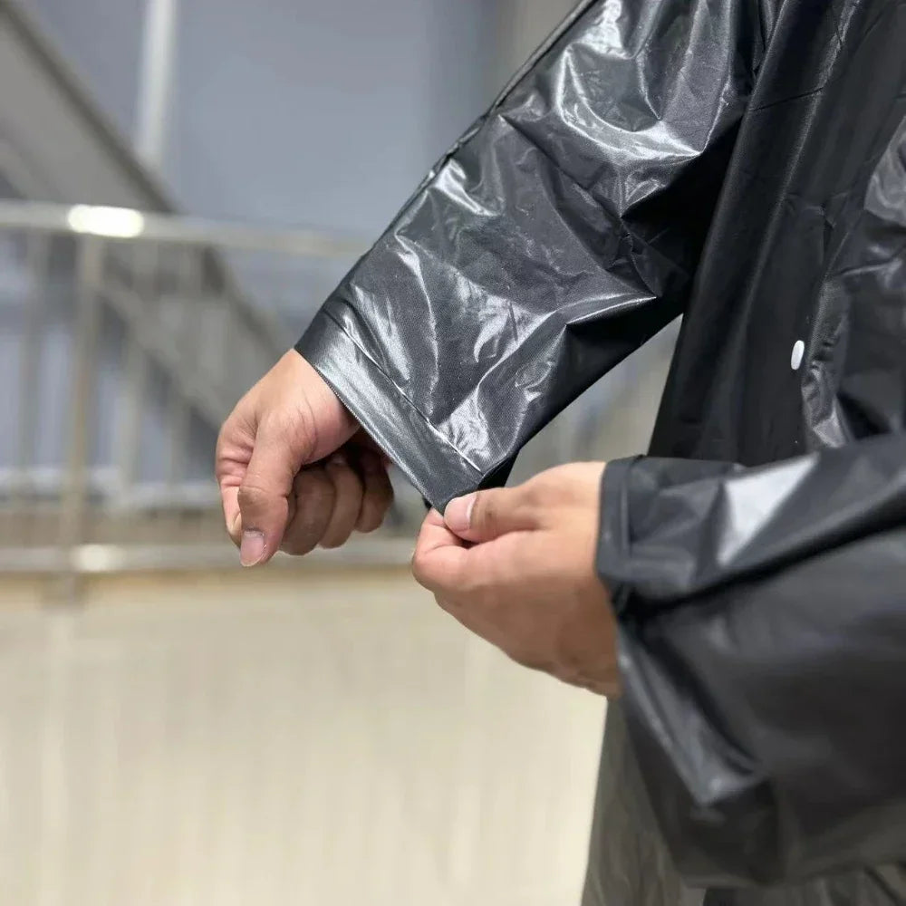 Transparent Raincoat Premium Reusable Full-Body Waterproof Gear for Men Women Perfect Rainy Commutes Leisure Outings