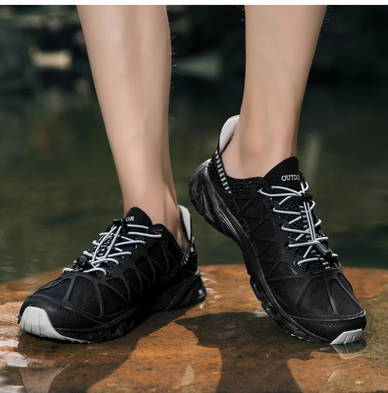 Summer Outdoor Trekking Shoes Women Men Hiking Aqua Shoes Finishing Camping Tourism Treking Sneakers Mountain Tracking Wading
