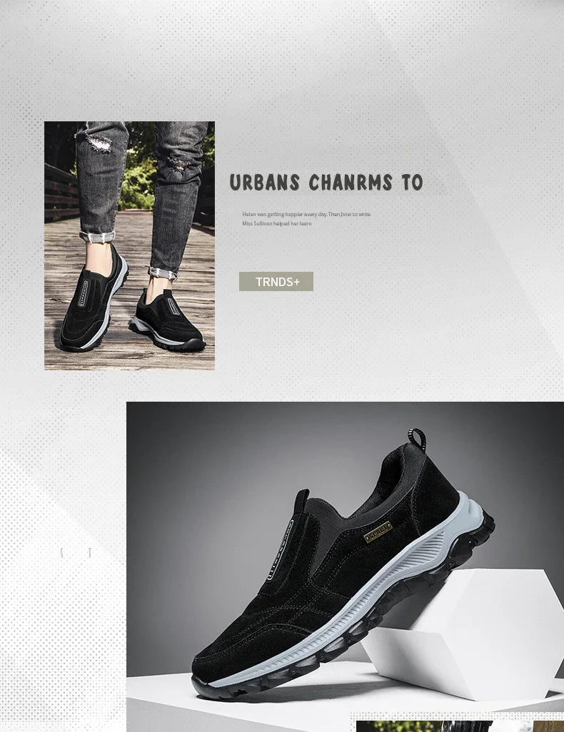 Men's Outdoor Camping, Light Running, Jogging, Leisure Mountaineering, Men's Shoes, Anti Slip Hiking Shoes, Large Size 39-49