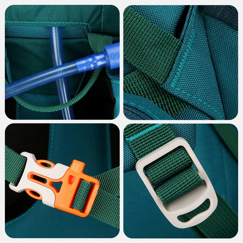 Camping Backpack Large Capacity Climbing Rucksack Trekking Hiking Bag Waterproof Mountaineering Knapsack Outdoor Travel Bag 40L