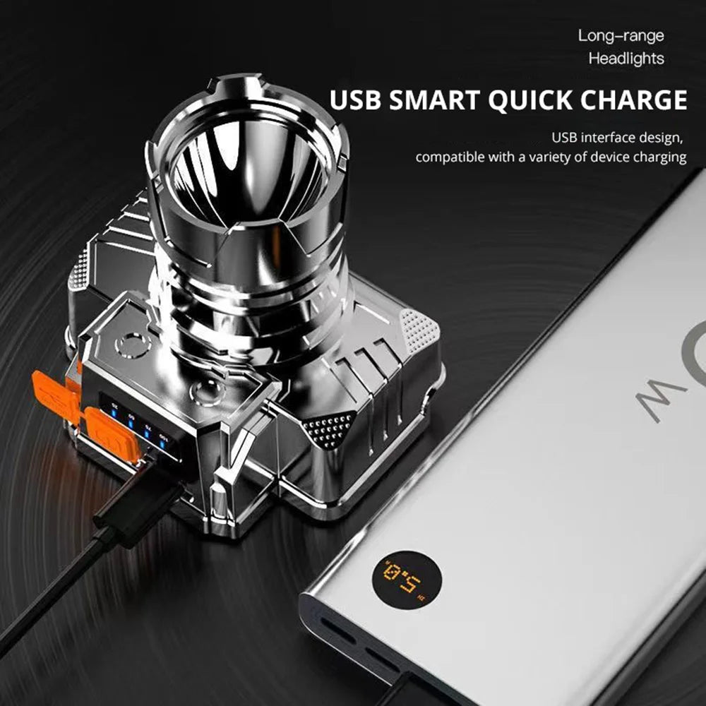 Head Led Light HeadLight Rechargeable Head Torch Light Front Led Head Flashlight Super Bright Waterproof Headlamp for Hunting